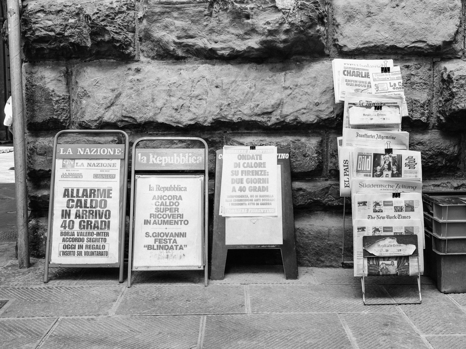 Newspaper stand