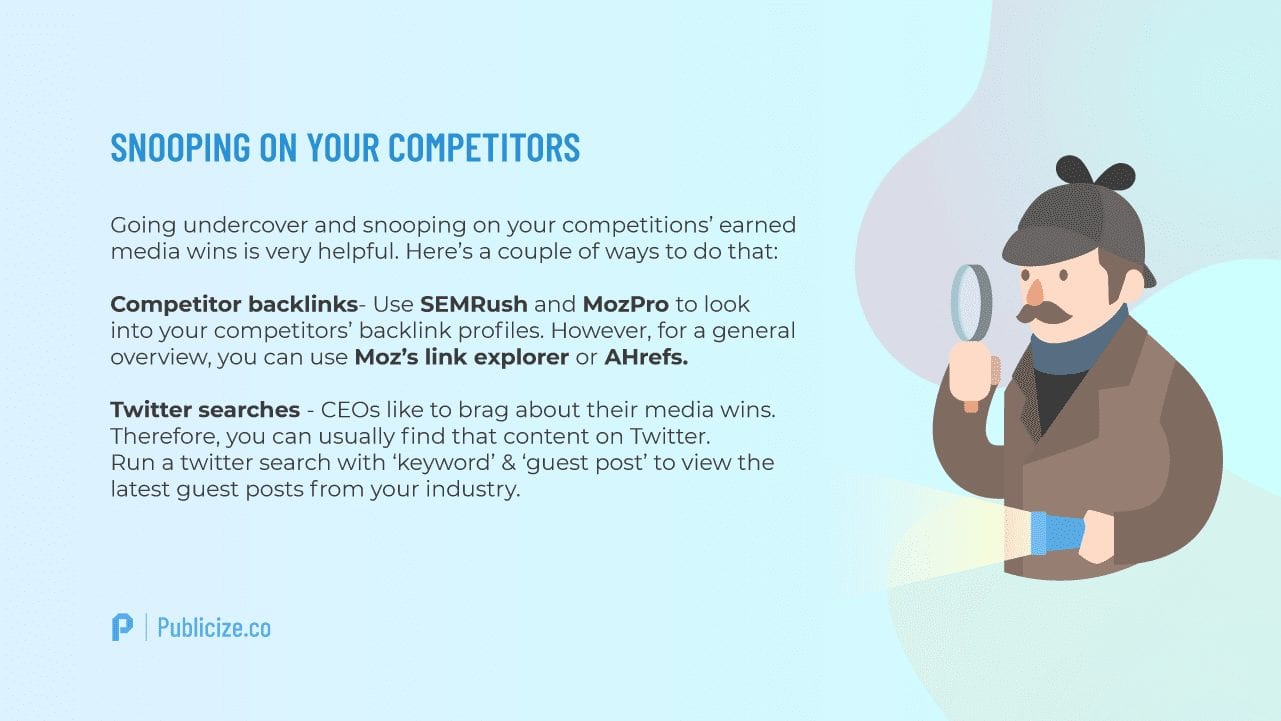 Snooping on your competitors infographic