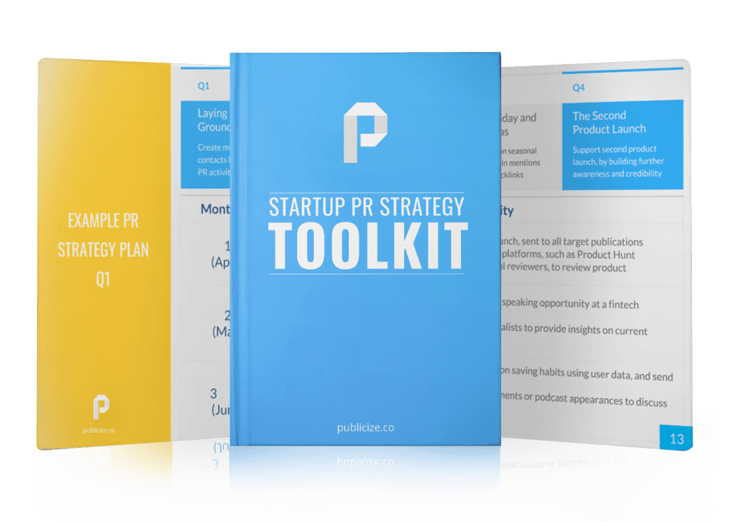 THE STARTUP PR STRATEGY TOOLKIT book