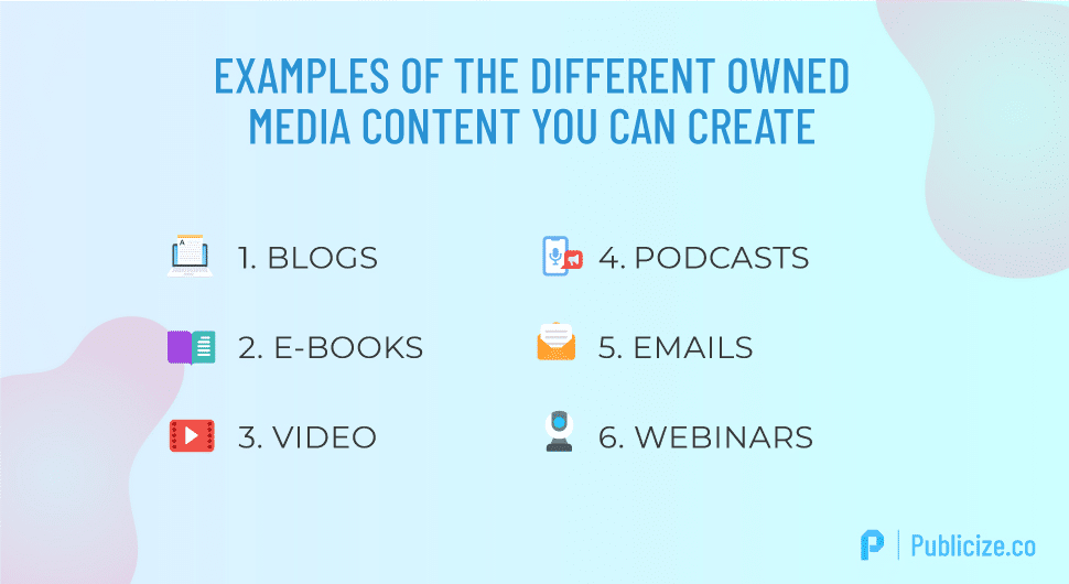 owned media infographic